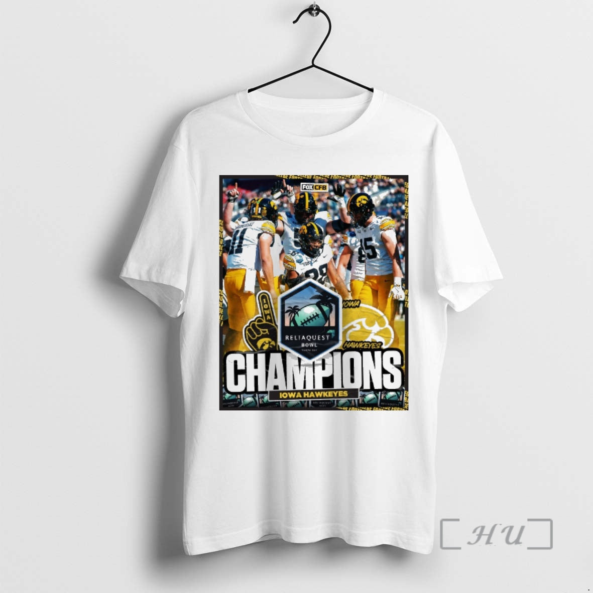 Officials Iowa Hawkeyes Defeated Vanderbilt Commodores 2025 Reliaquest Bowl Tampa Bay Champions Premium T Shirts