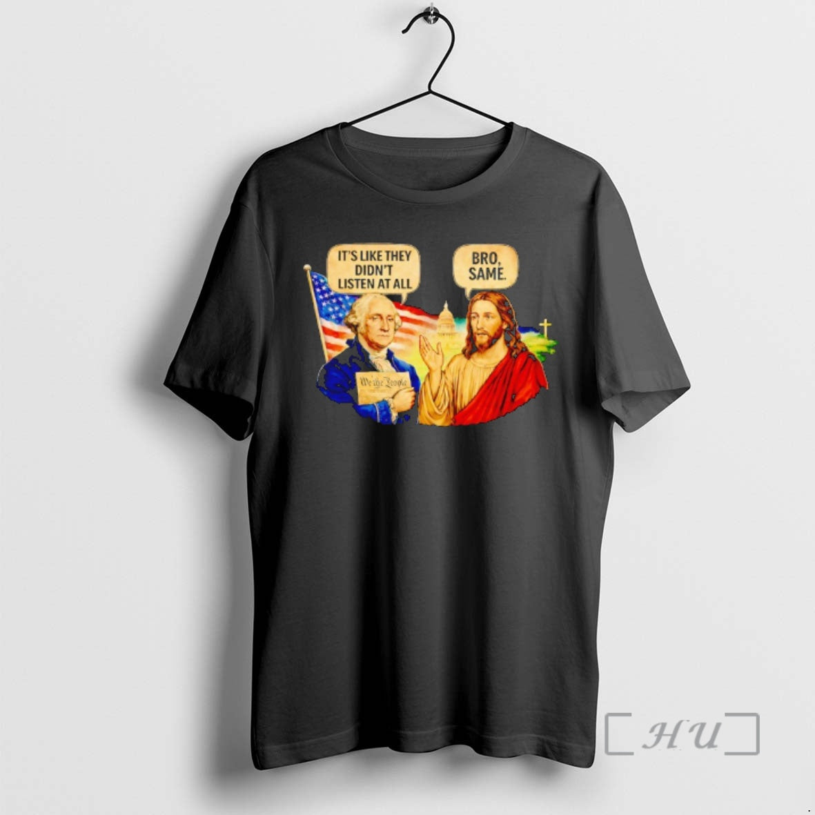 Officials Its Like They Didnt Listen At All Washington Jesus Meme Premium T Shirts Sweater