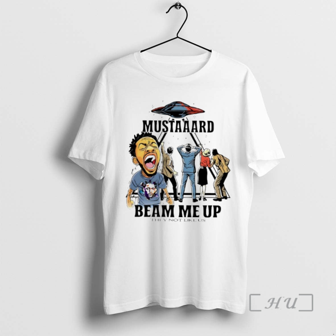 Officials Kendrick Lamar Ufo Mustaaard Beam Me Up They Not Like Us Premium T Shirts