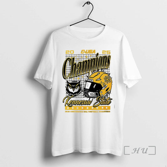 Officials Kennesaw State Owls 2025 C Usa Football Champions Logo