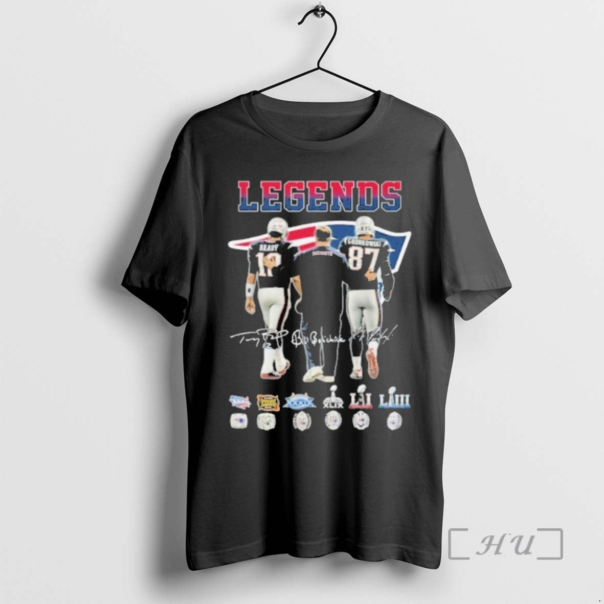 Officials Legends Brady Gronkowski Player Signature Logo