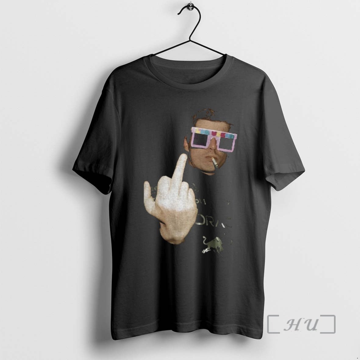 Officials Max Verstappen Smoking Middle Finger Formula One Las Vegas Gp 2025 Premium T Shirts