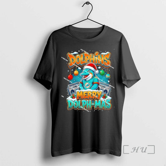 Officials Miami Dolphins Football Merry Dolph Mas Christmas Holiday
