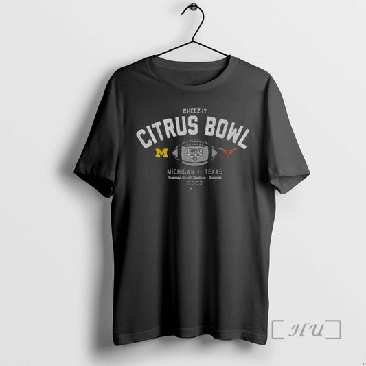 Officials Michigan Wolverines Vs Texas Longhorns Football Cheez It Citrus Bowl 2025 Logo Premium