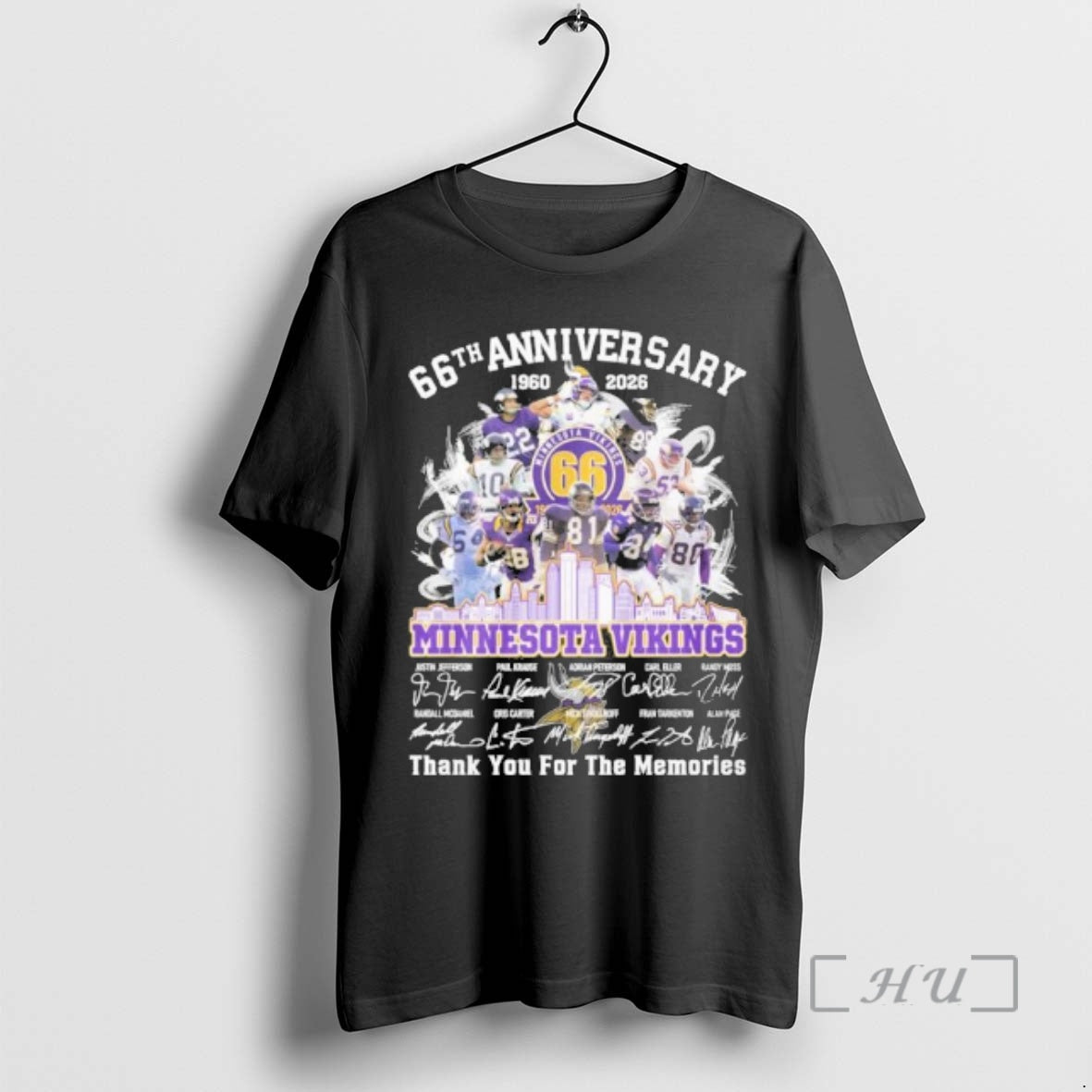 Officials Minnesota Vikings Team 66th Anniversary 1960 2026 Thank You For The Memories Premium