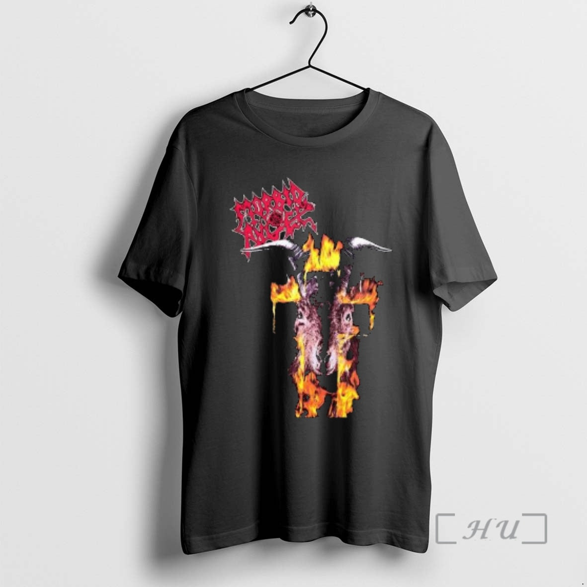 Officials Morbid Angel Flaming Goat Circle Black