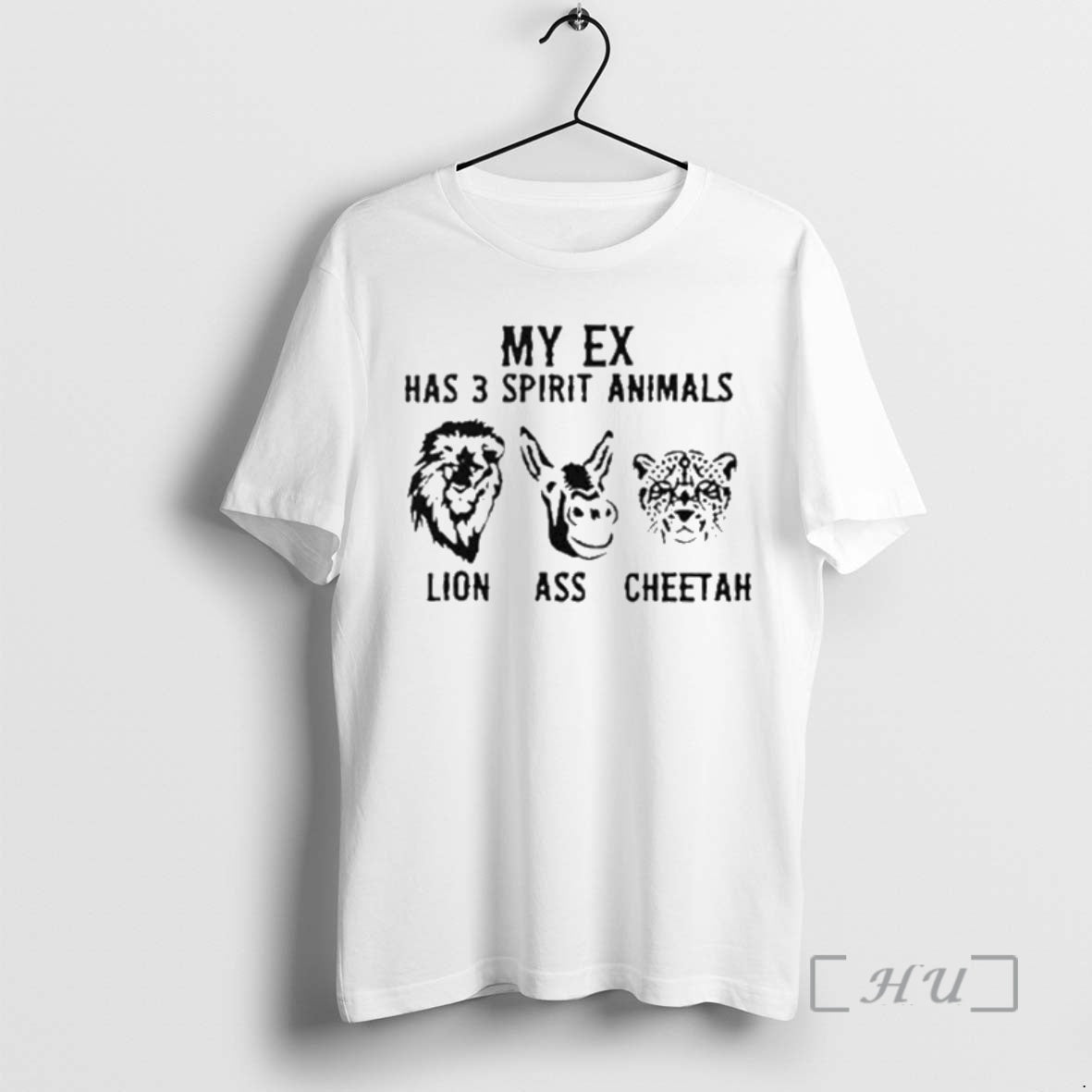 Officials My Ex Has 3 Spirit Animals Lion Ass Cheetah Heads Premium T Shirts Sweater