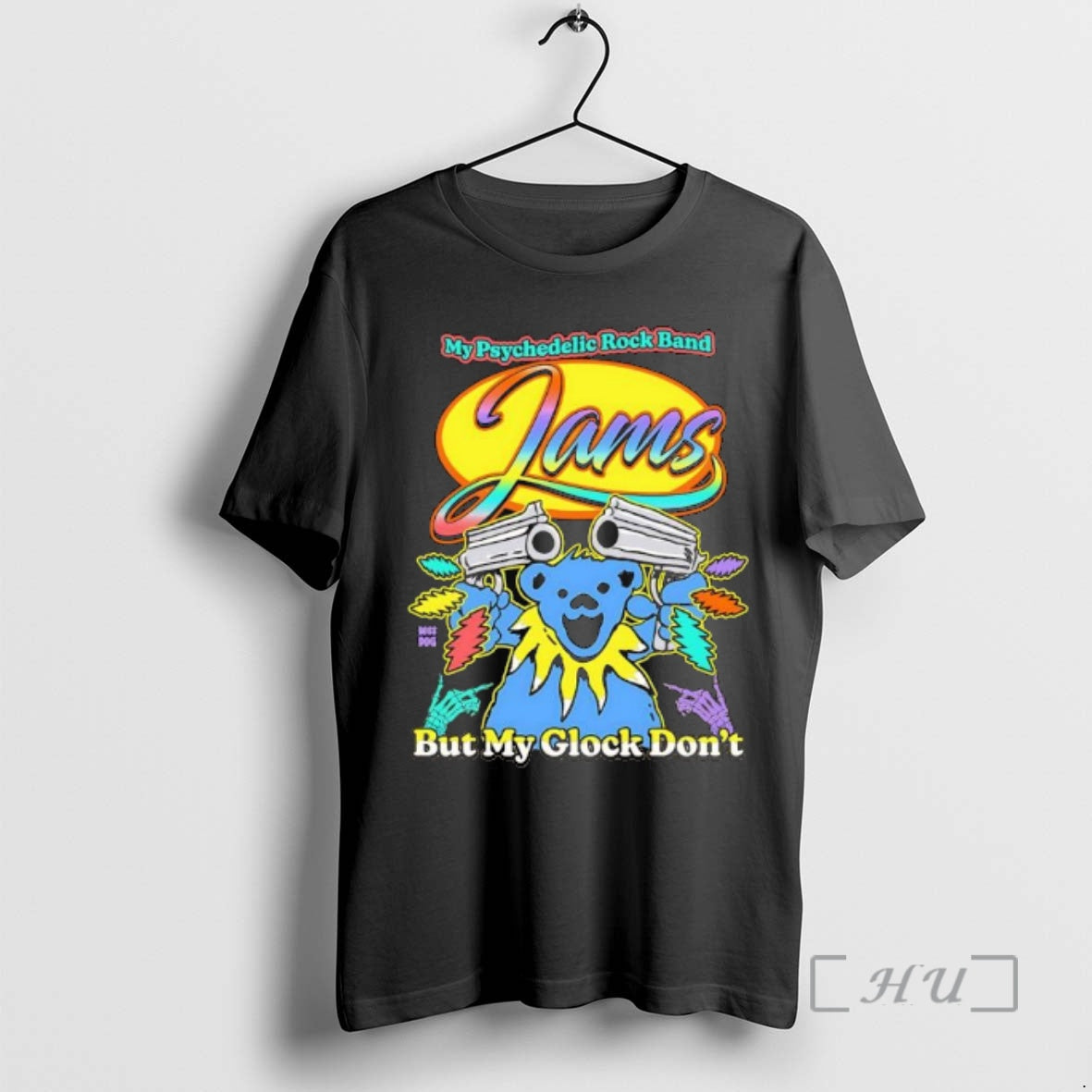 Officials My Psychedelic Rock Band Jams But My Glock Dont Graphic Premium T Shirts Sweater