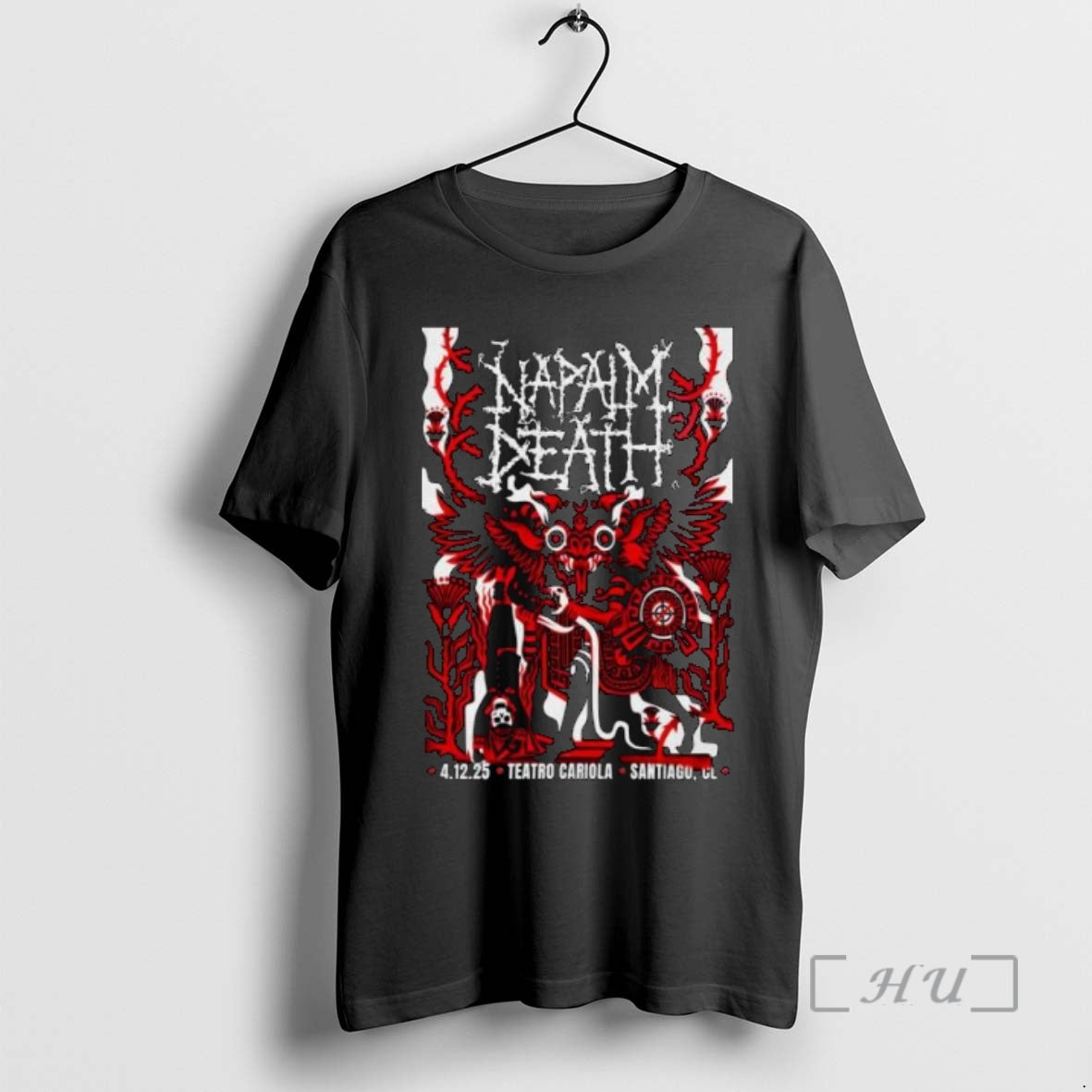 Officials Napalm Death Teatro Cariola On Dec 4 2025 In Santiago Chile Circle Black Premium