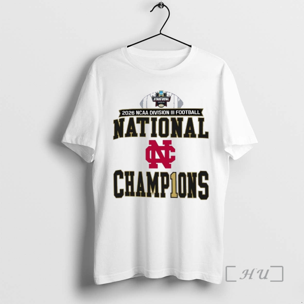 Officials North Central College 2026 Ncaa Diii Football National Champions Locker Room Premium T Shirts