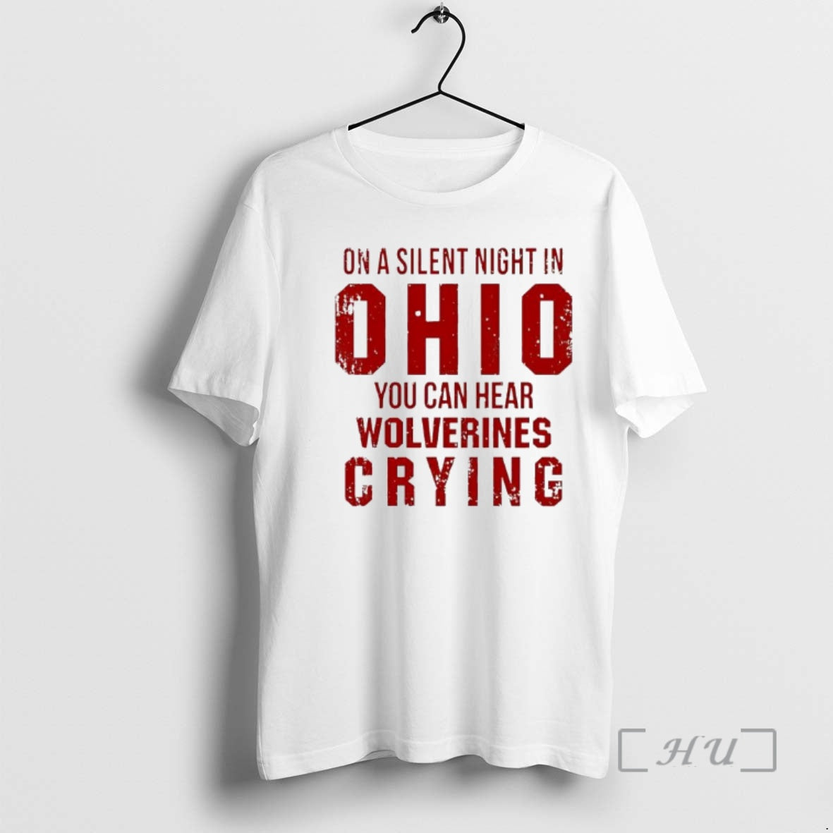 Officials On A Silent Night In Ohio You Can Hear Wolverines Crying Premium T Shirts