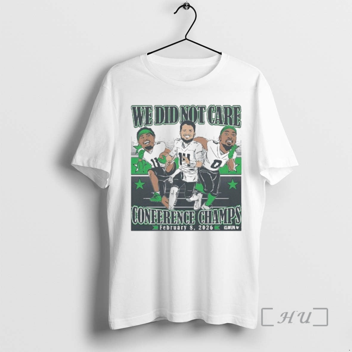 Sam Darnold Jaxon Smith Njigba Demarcus Lawrence Conference Champions Caricatures