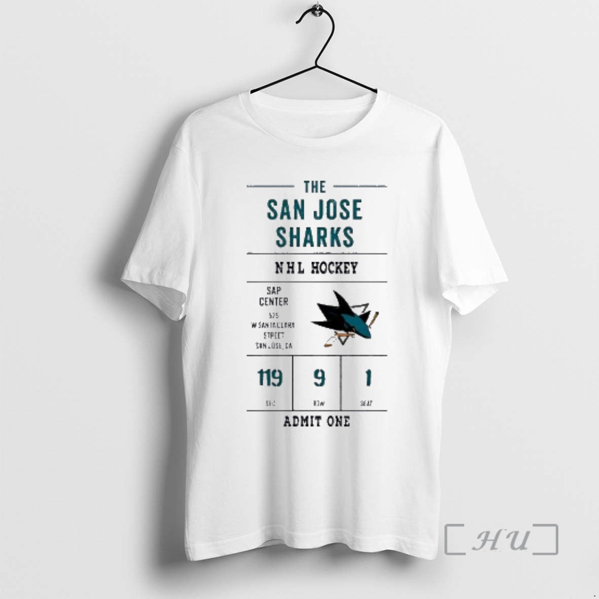 Officials San Jose Sharks Line Change Oversized Vintage