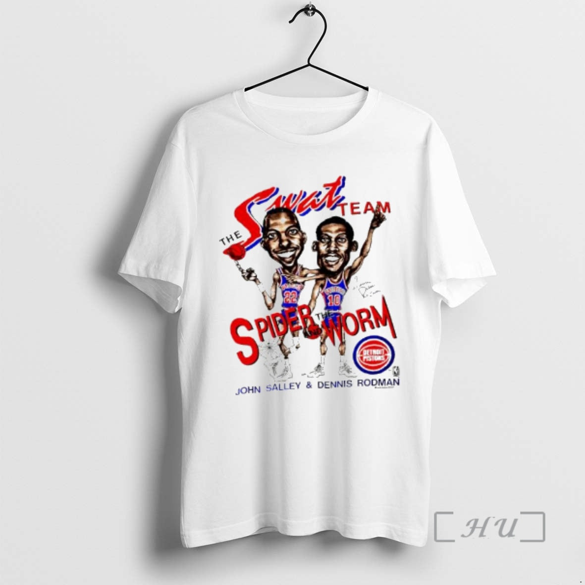 Officials Swat Team Spider The Worm Detroit Pistons John Salley And Dennis Rodman Premium