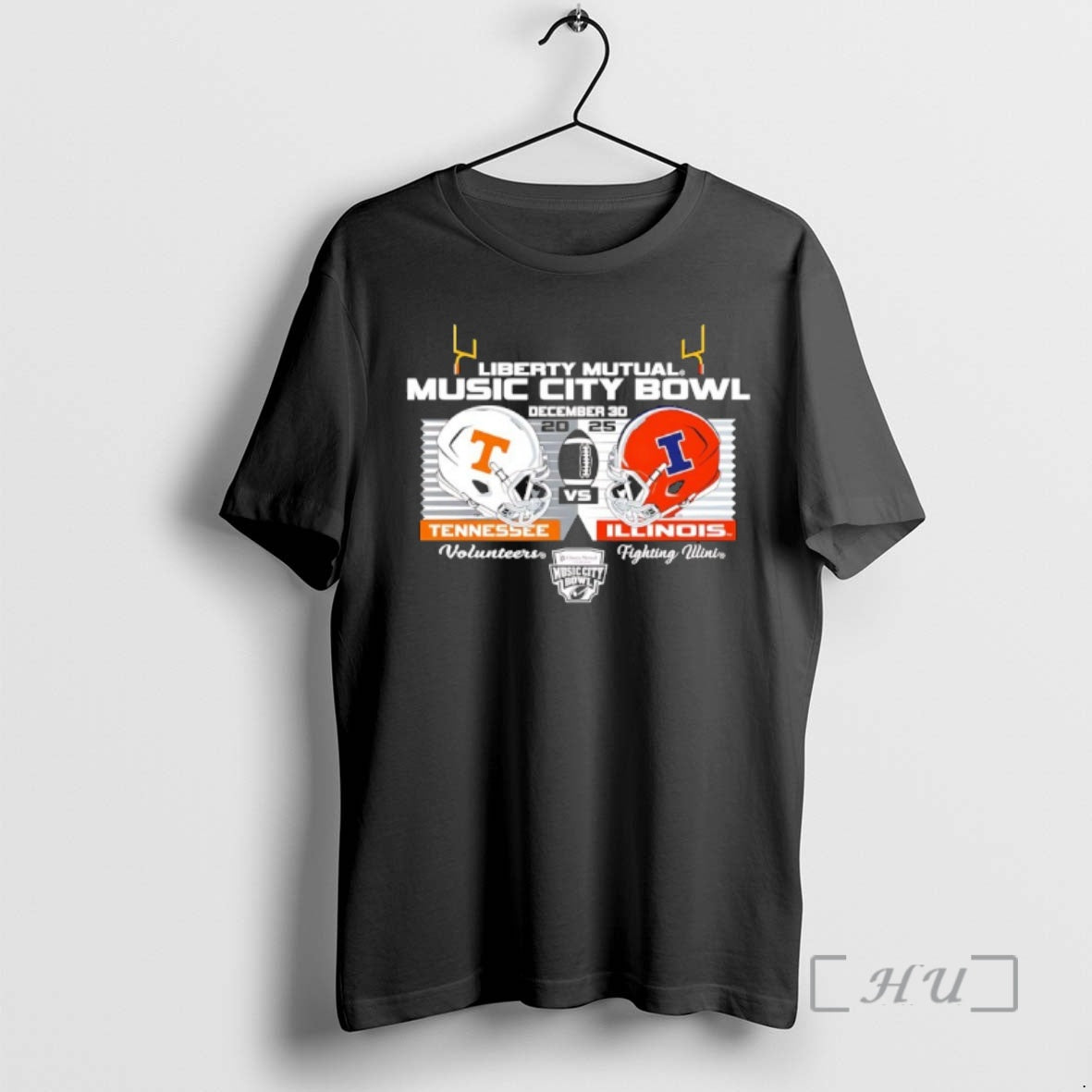 Officials Tennessee Vs Illinois Football 2025 Music City Bowl Black Head To Head Premium