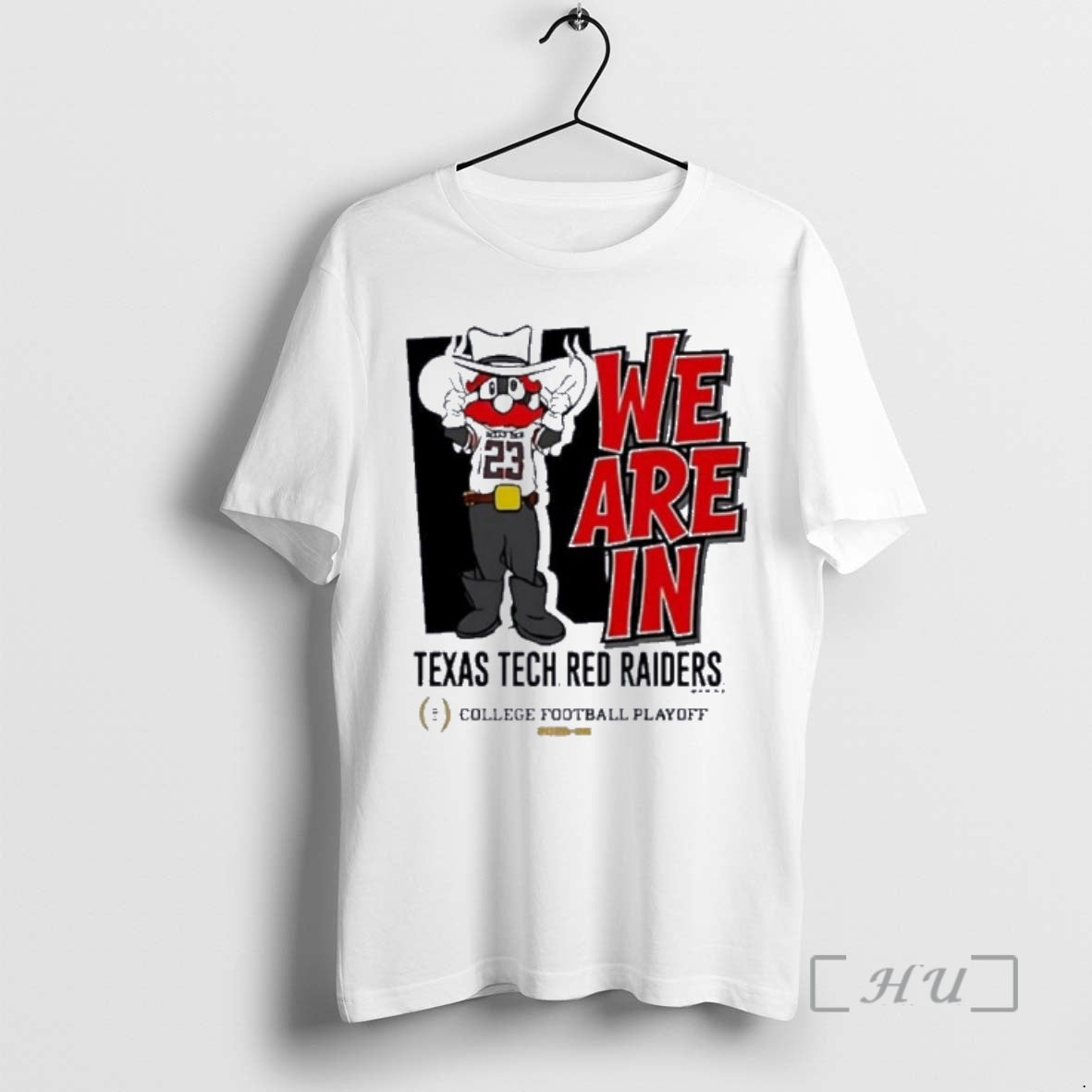 Officials Texas Tech Red Raiders We Are In 2025 Cfp Bound Mascot Premium T Shirts