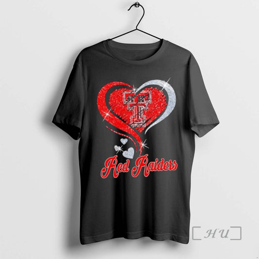 Officials Texas Tech Red Raiders Football In Glitter Heart Fans