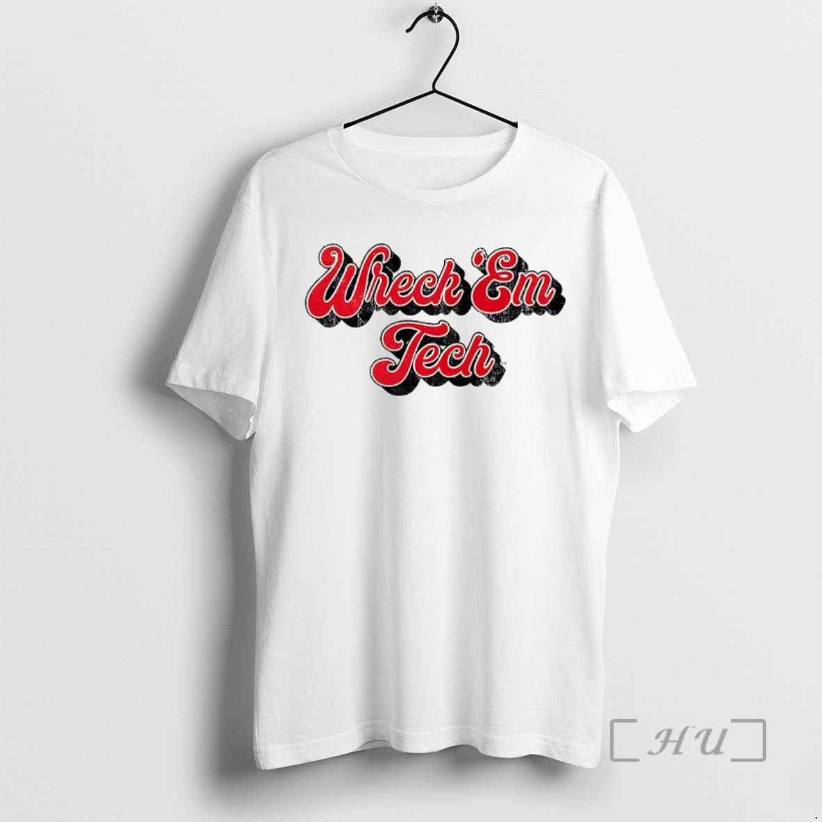 Officials Texas Tech Red Raiders Football Wreck Em Tech 70s Script Premium T Shirts Sweater