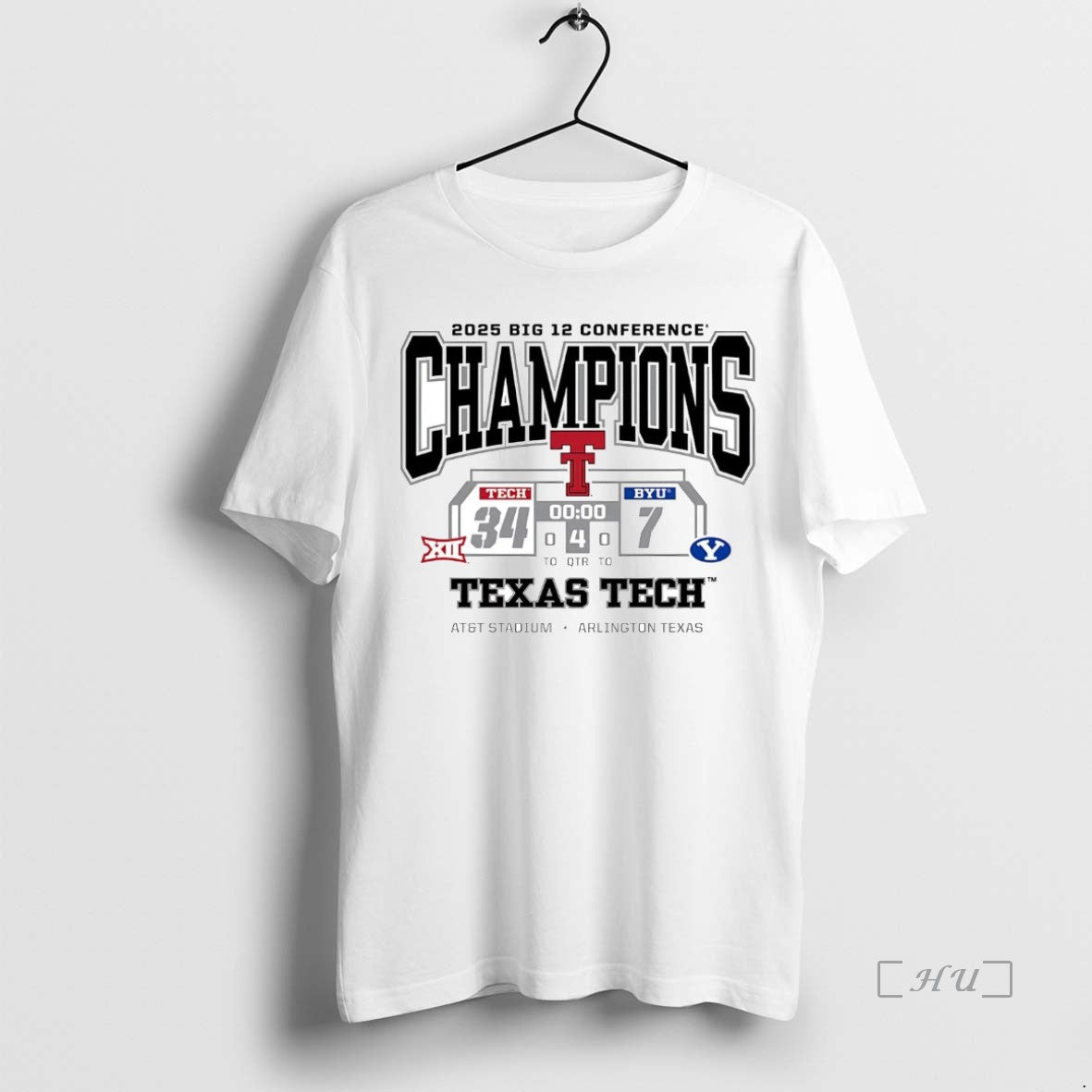 Officials Texas Tech Football 2025 Big 12 Conference Champions Beat Byu Cougars Premium T Shirts