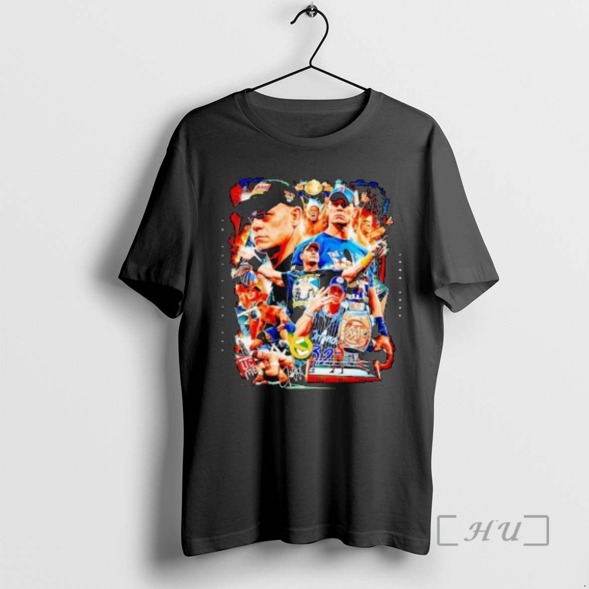 Officials Thank You John Cena 17x World Champion Circle Black