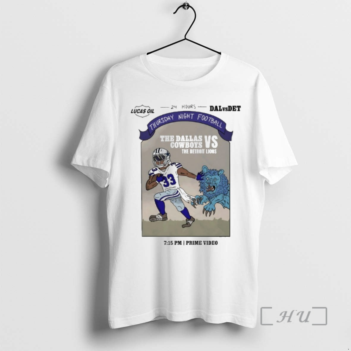 Officials The Dallas Cowboys Vs The Detroit Lions 2025 Thursday Night Football Premium T Shirts