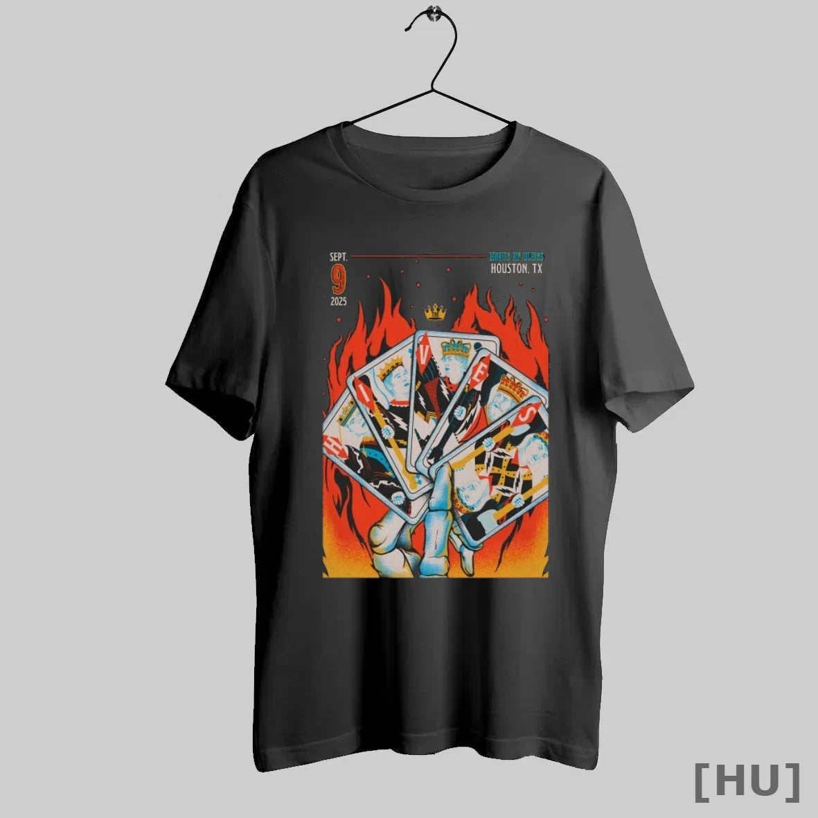 Officials The Hives House Of Blues Sep 9 2025 Houston Tx Cards Flames