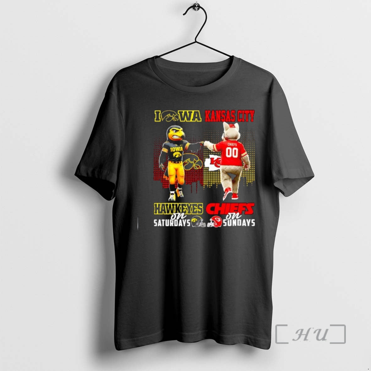Officials The Iowa Hawkeyes On Saturdays And Kansas City Chiefs On Sundays Mascots Logos Premium