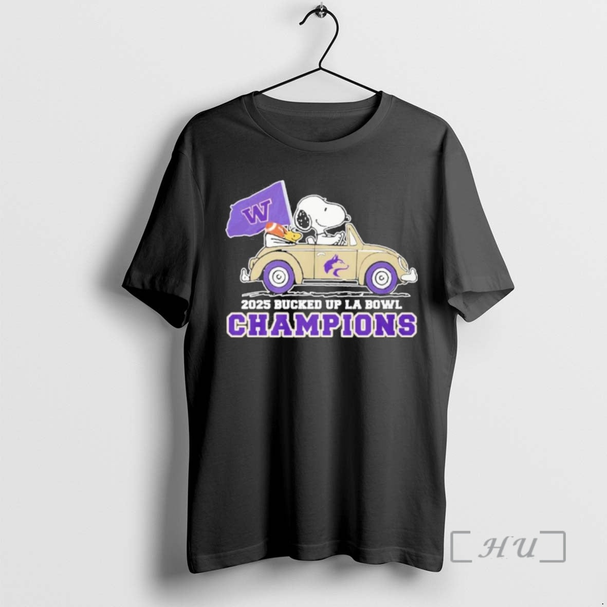 Officials The Peanuts Driving Car X Washington Huskies La Bowl Champions Premium T Shirts Sweater
