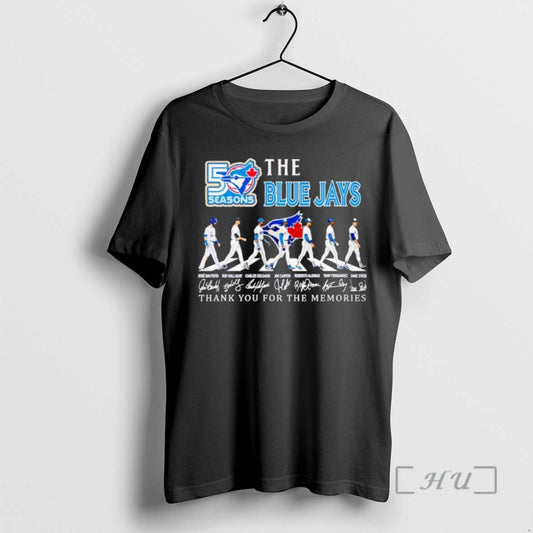 Officials The Toronto Blue Jays 50 Seasons Thank You For The Memories Premium T Shirts