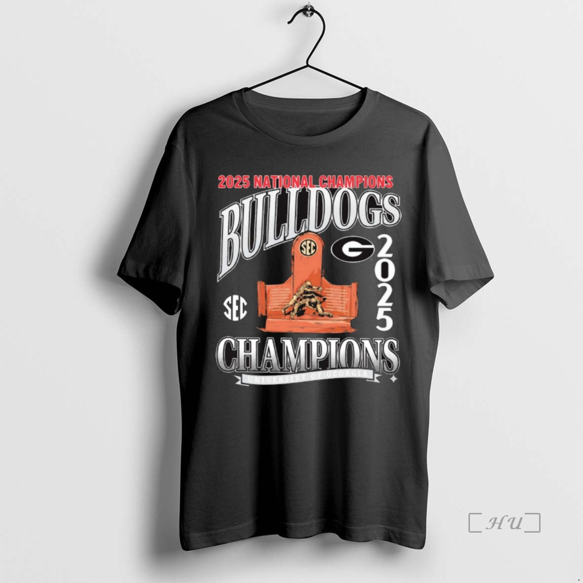 Officials Uga Georgia Bulldogs 2025 Sec Football Champions University Of Georgia Premium T Shirts Sweater