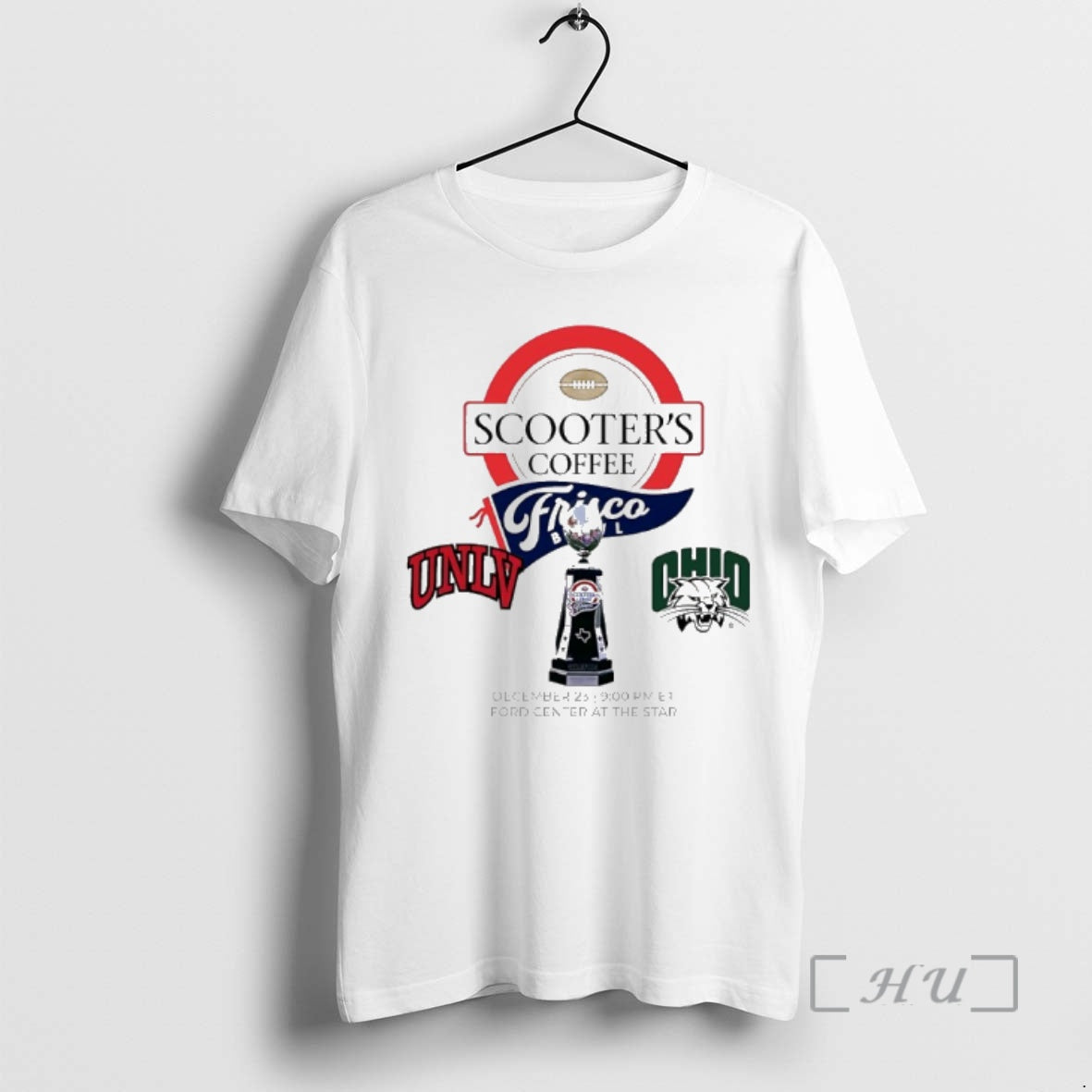 Officials Unlv Rebels Vs Ohio Bobcats 2025 Scooters Coffee Trisco Bowl Premium T Shirts Sweater
