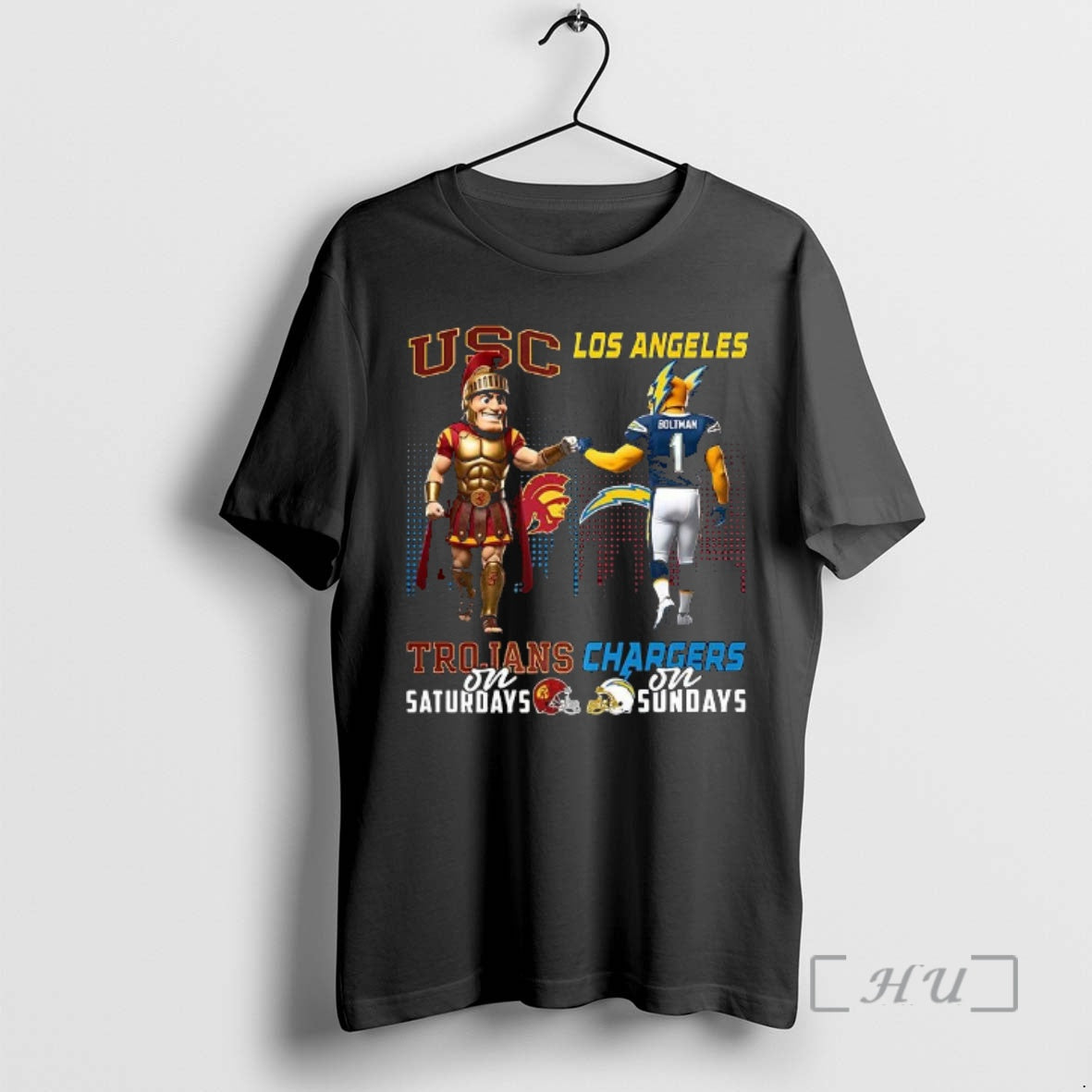 Officials Usc Trojans On Saturdays Vs Los Angeles Chargers On Sundays Mascot Premium T Shirts