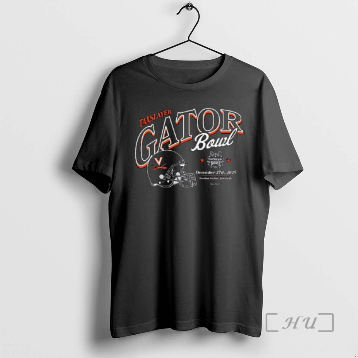 Officials Virginia Cavaliers 2025 Taxslayer Gator Bowl Dec 27th 2025 Helmet Circle Black Premium