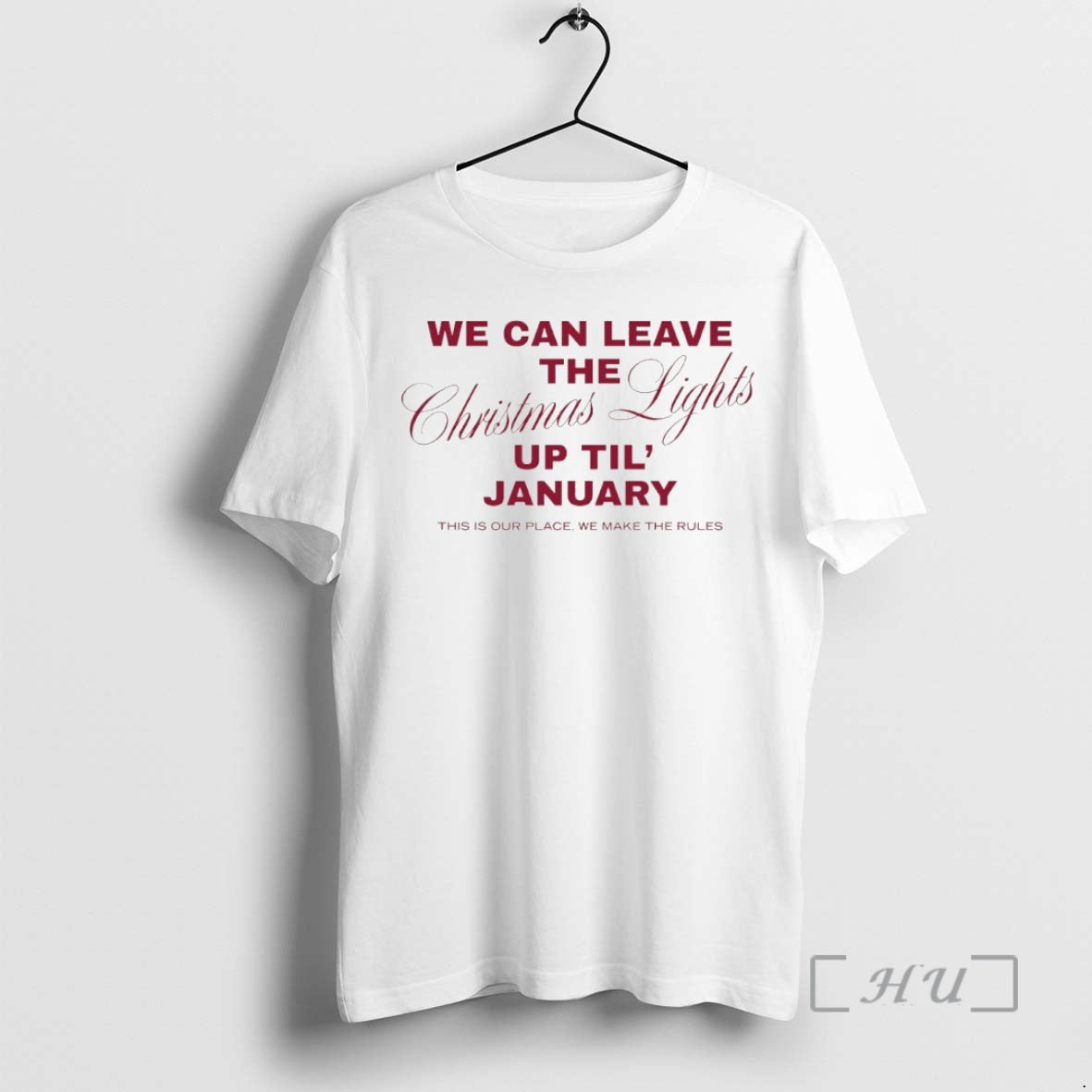 Officials We Can Leave The Christmas Lights Up Til January Circle Premium T Shirts Sweater