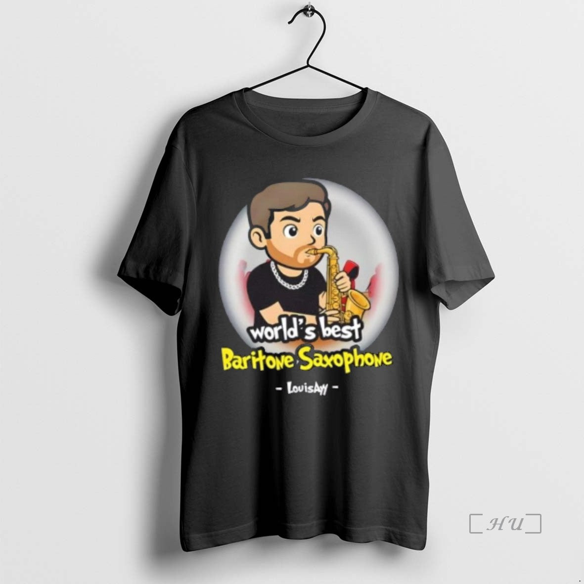 Officials Worlds Best Baritone Saxophone Cartoon