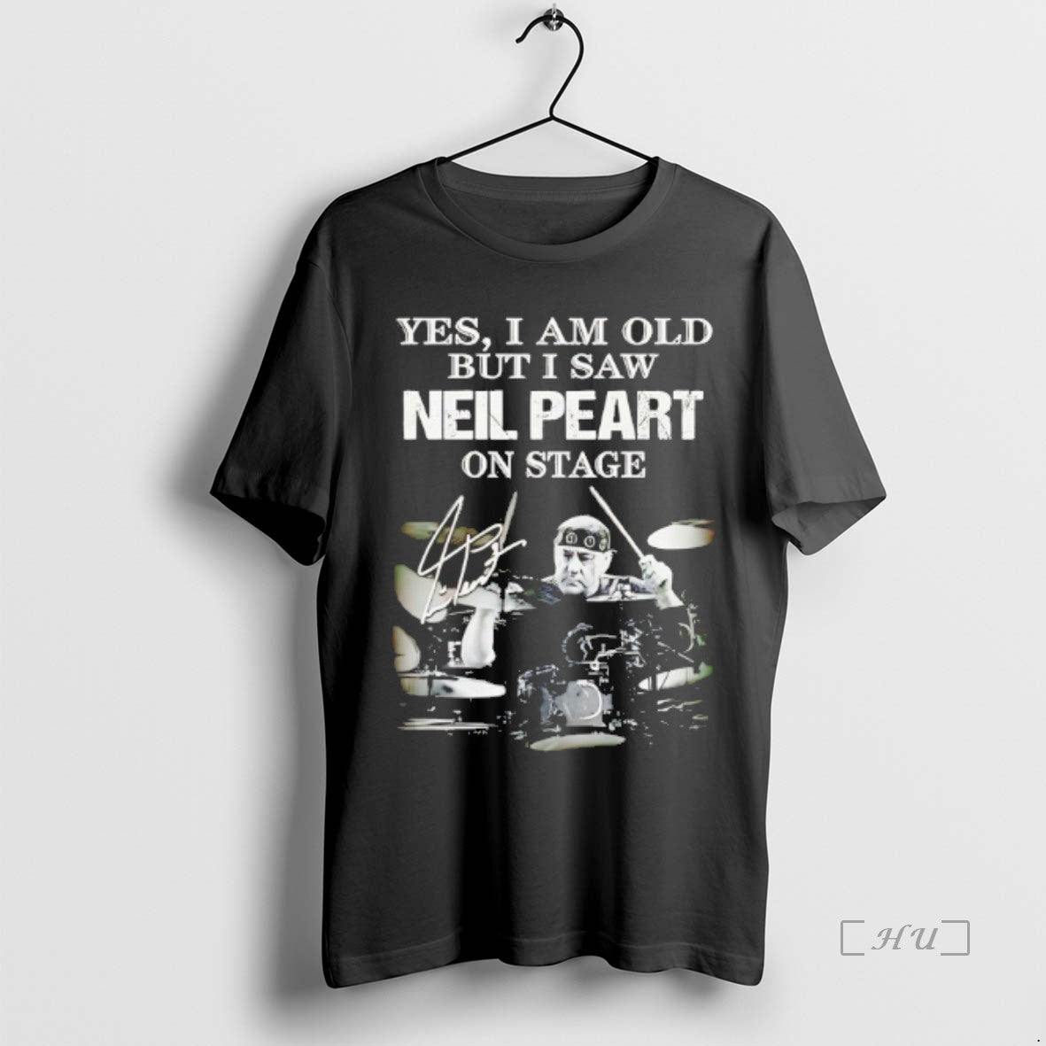 Officials Yes I Am Old But I Saw Neil Peart On Stage Premium T Shirts