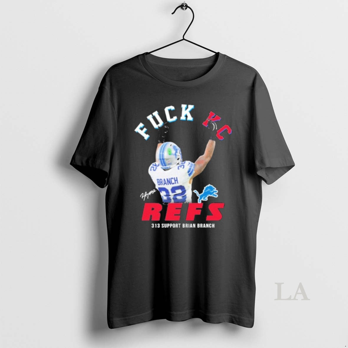Original 313 Support Brian Branch Fuck Kc Refs