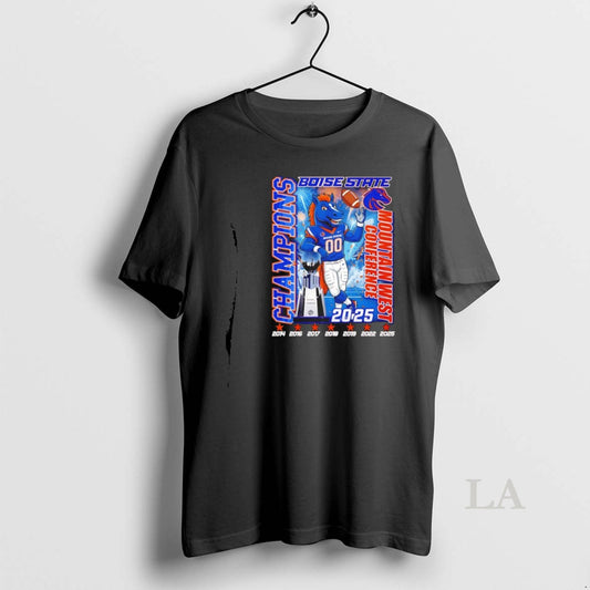 Original Boise State Football 2025 Mountain West Conference Champions 7 Time