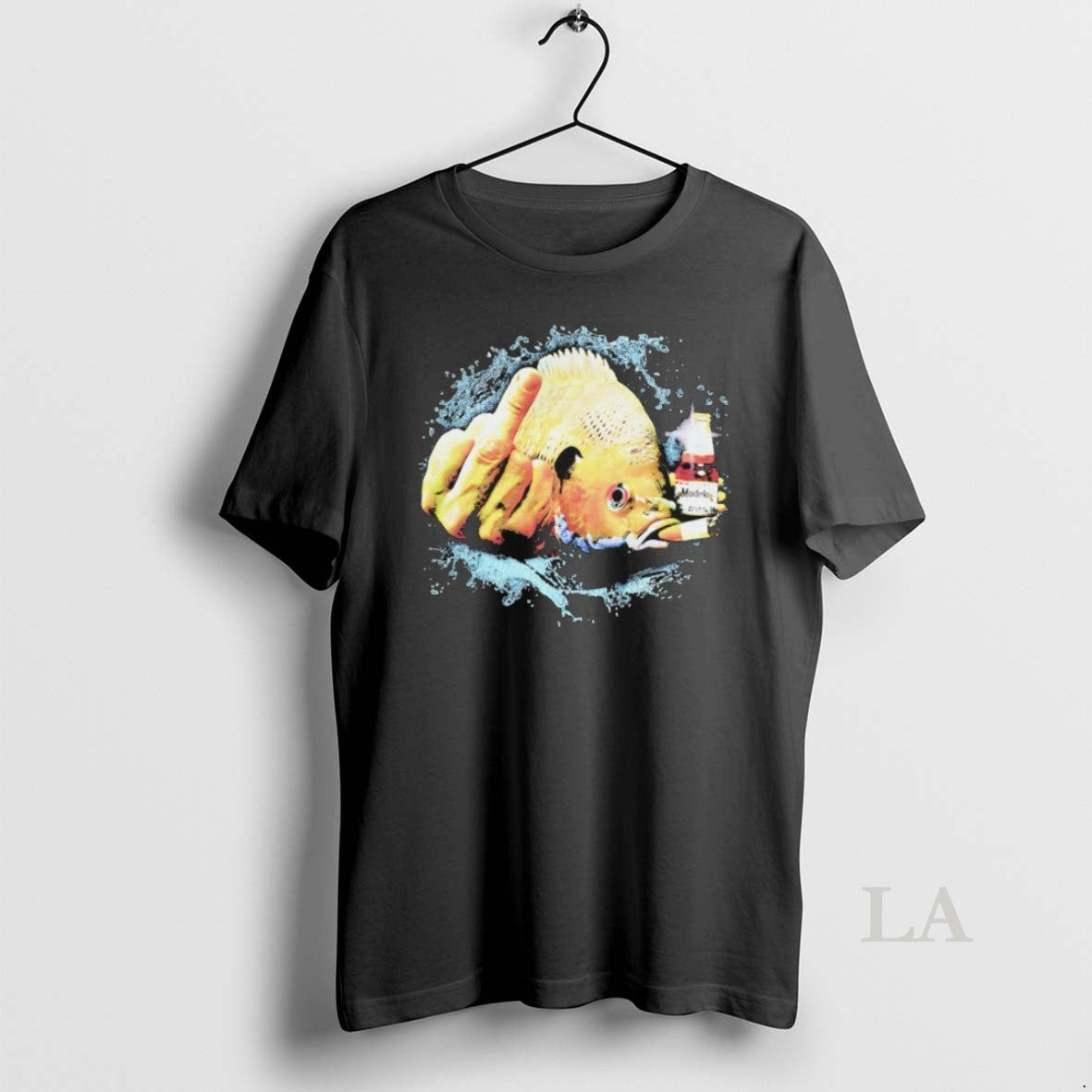 Original Dope Ass Bluegill Fish Middle Finger Smoking