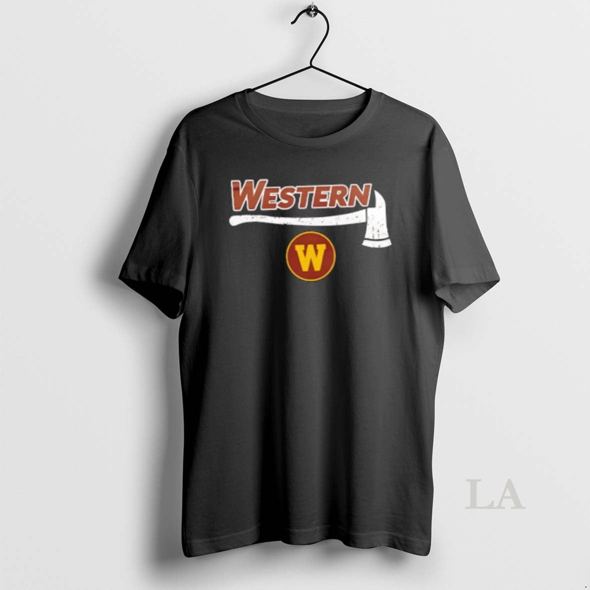 Original Firefighter Fire Dept Always Ready Western Michigan 2 Sided