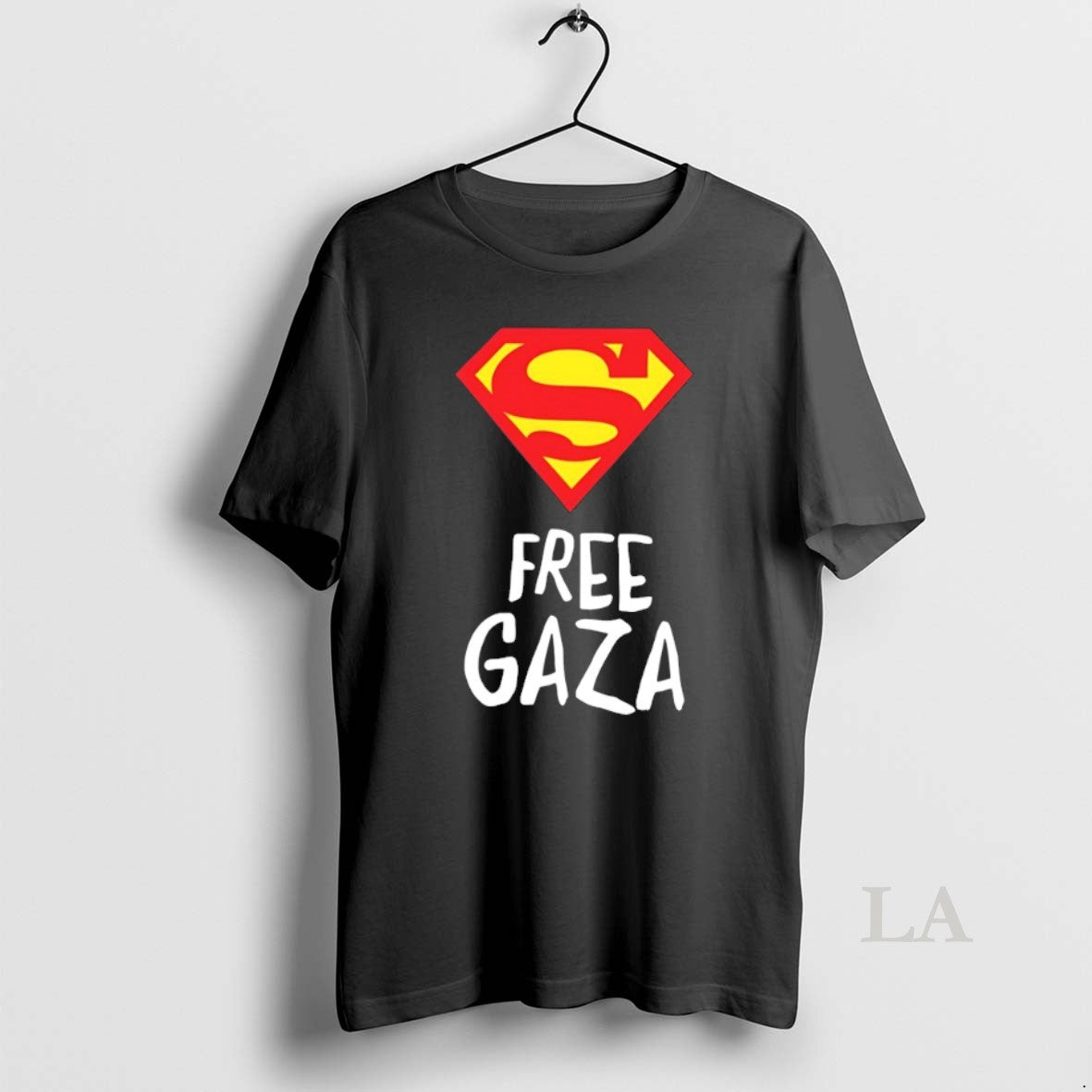Original Free Gaza Superman Logo