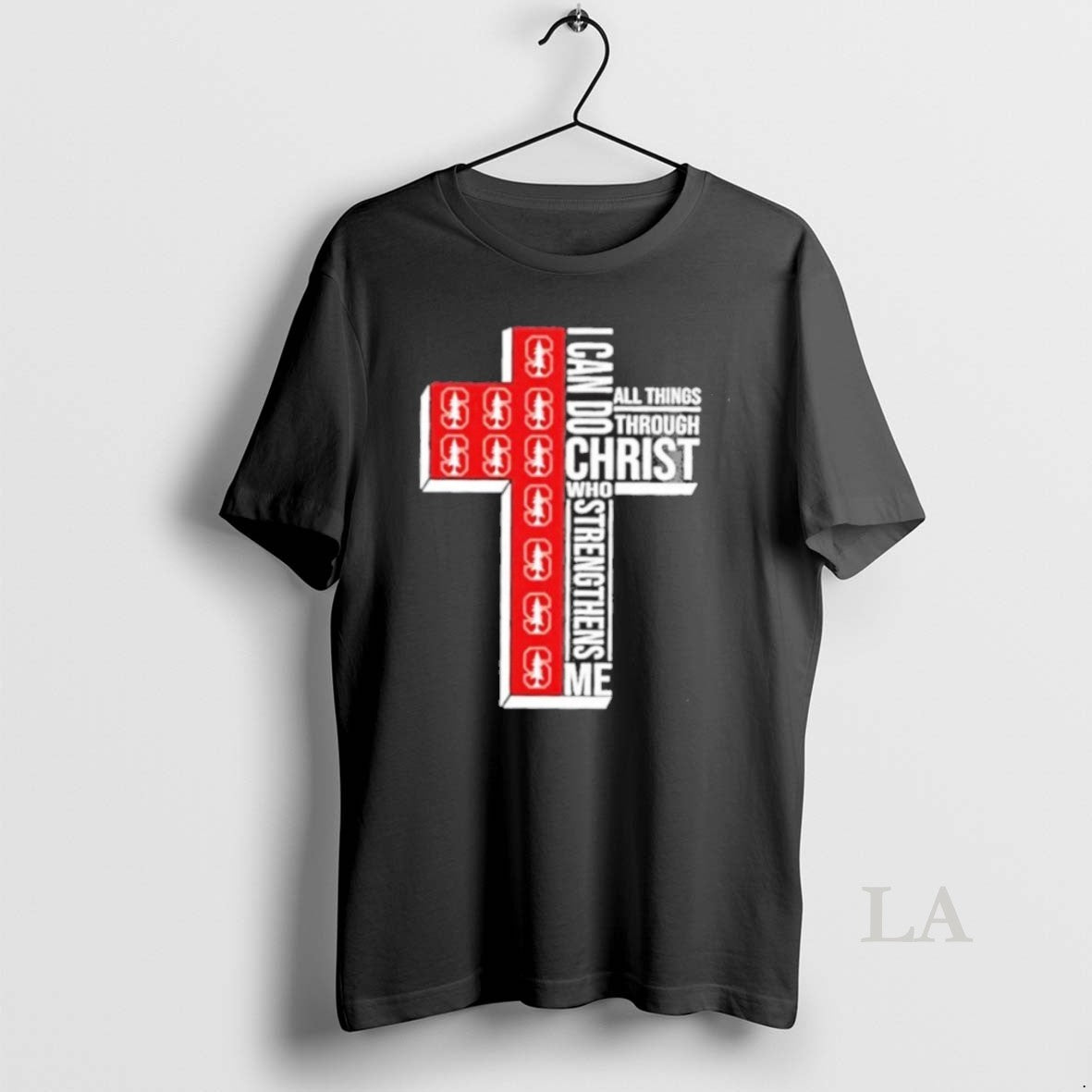 Original I Can Do All Things Through Christ Who Strengthens Me Stanford Cardinal Football Cross