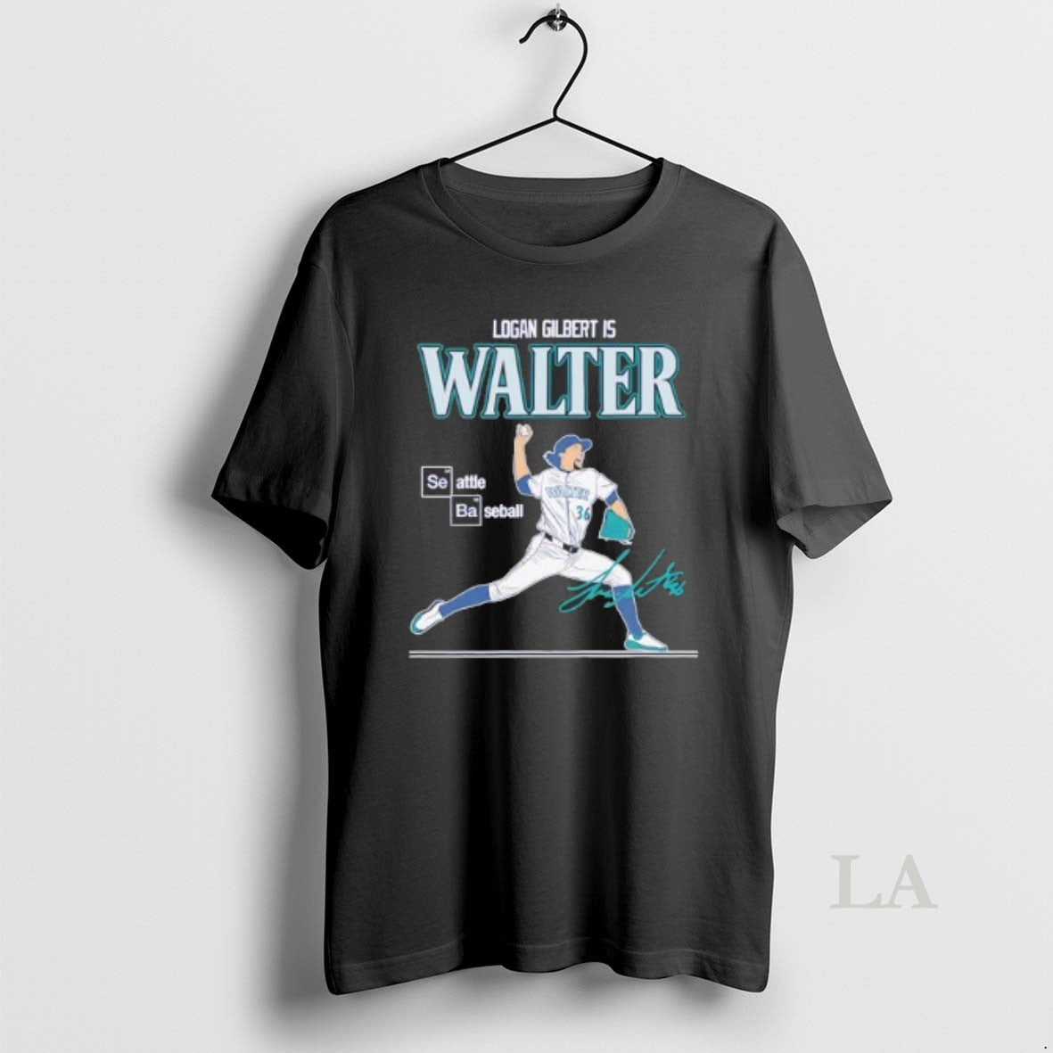 Original Logan Gilbert Is Walter Seattle Mariners Mlb 2025 Baseball Signature
