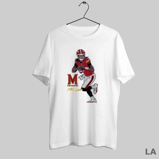 Original Maryland Football Malik Washington Superstar Pose Signature