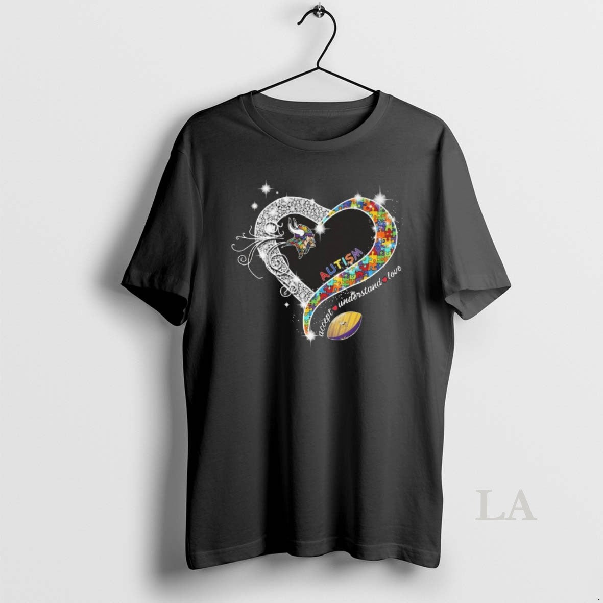 Original Minnesota Vikings Accept Understand Love Autism Diamond Heart 2026