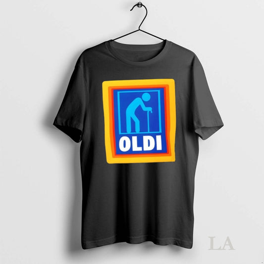 Original Oldi Funny Senior Aldi Logo Parody