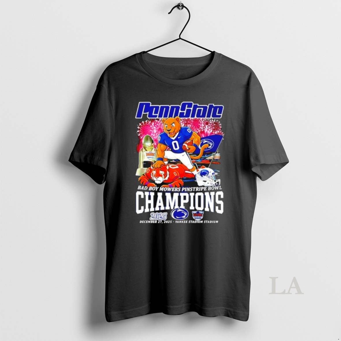 Original Penn State Nittany Lions 2025 Bad Boy Mowers Pinstripe Bowl Champions Beat Clemson Tigers