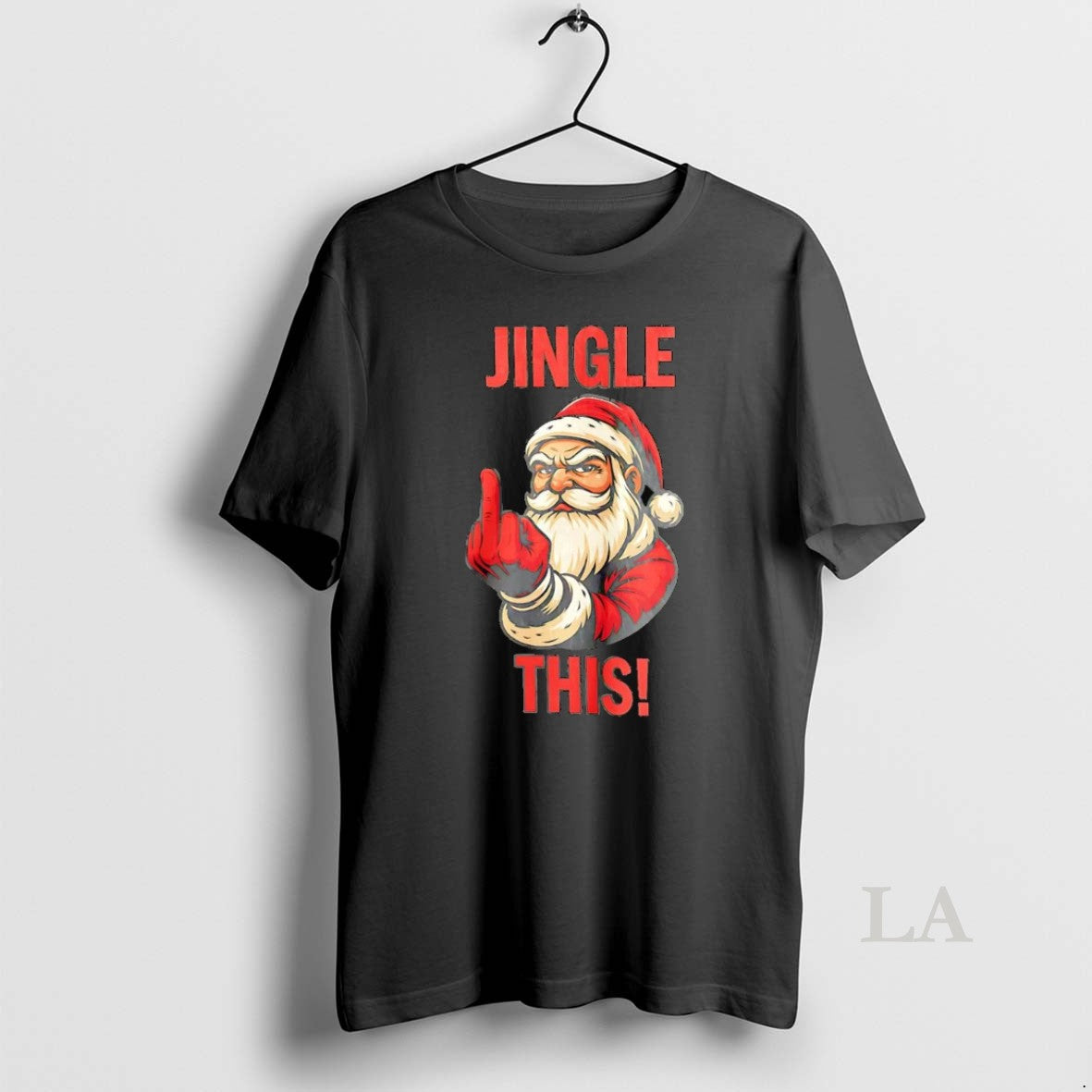 Original Santa Claus Middle Finger Jingle Fuck This