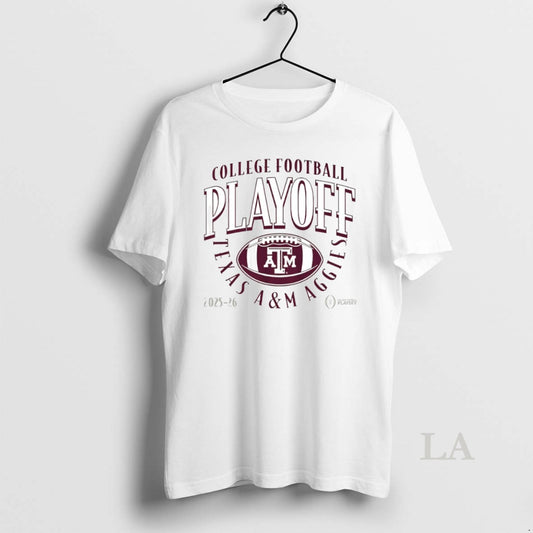 Original Texas A And M Aggies 2025 2026 College Football Playoff Curve Logo Circle