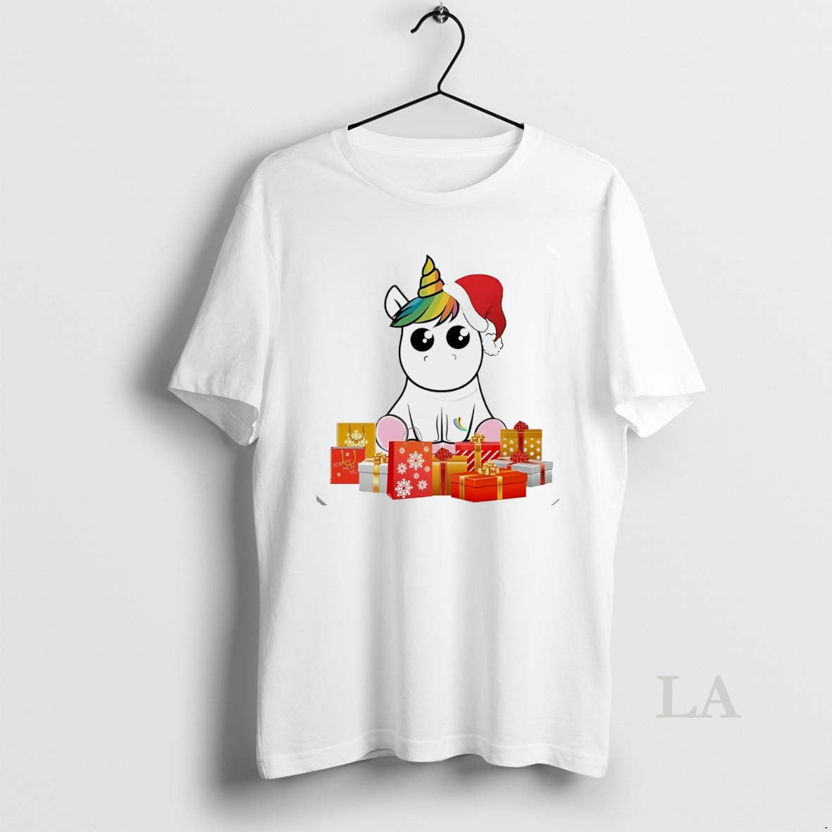 Original Unicorn Santa Hat Gift Box Christmas White